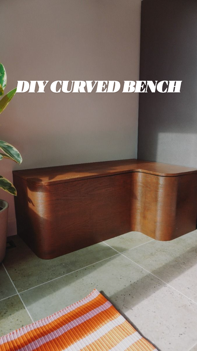 DIY Bench with Rounded Corners