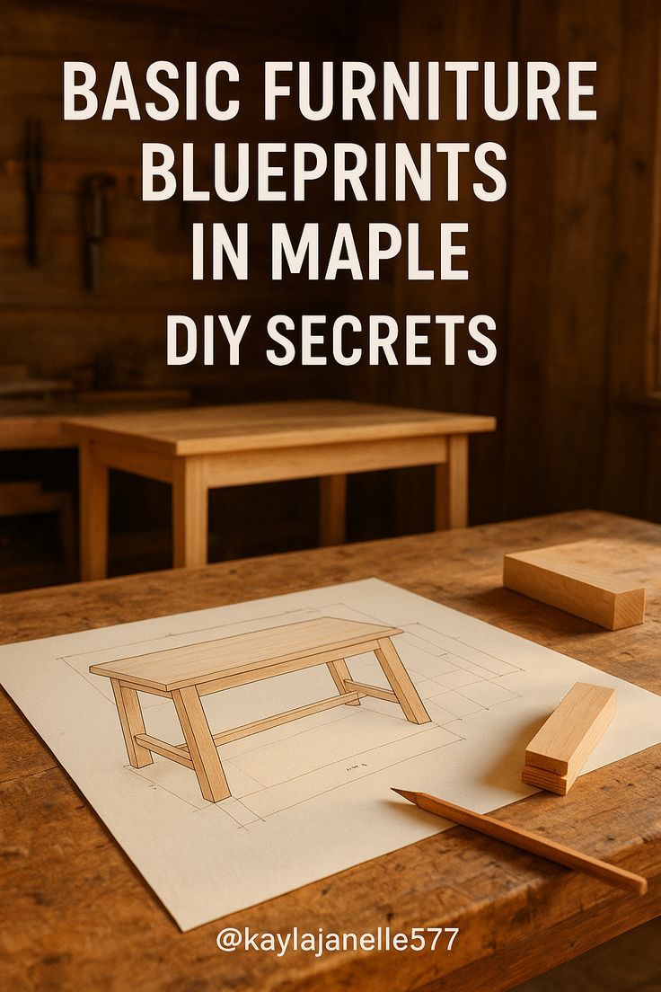 Basic Furniture Blueprints in Maple DIY Secrets Basic Furniture Blueprints in Maple DIY Secrets