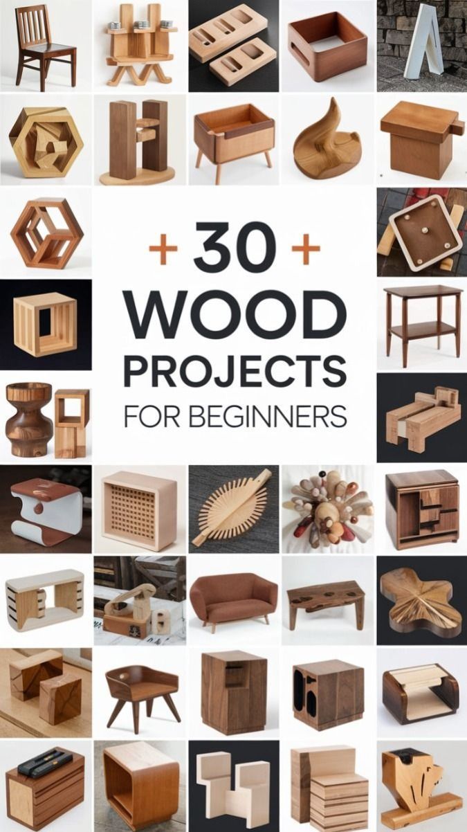 30+ wood projects for beginners