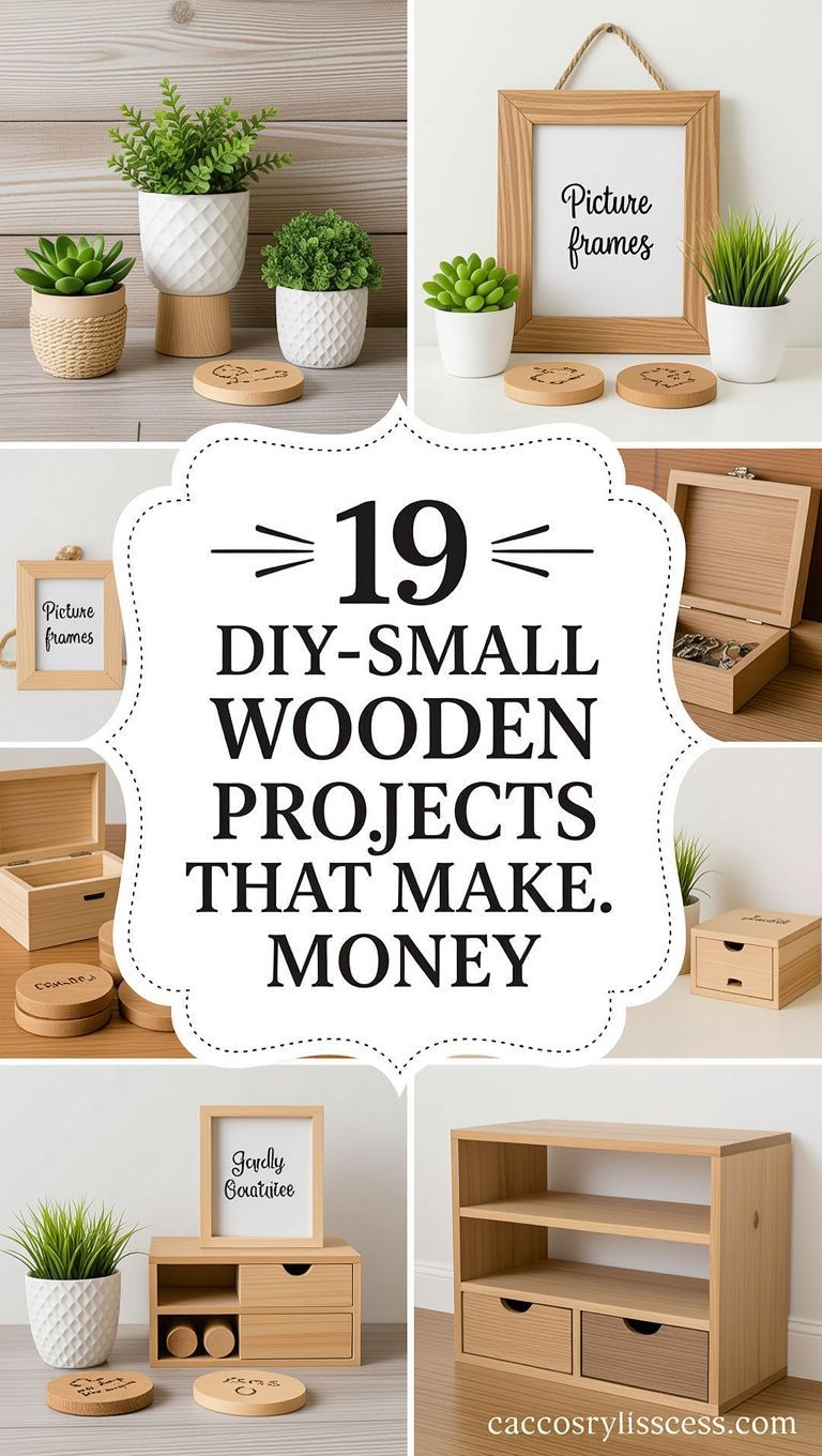 19 DIY Wooden Projects to Earn Money Fast🎯