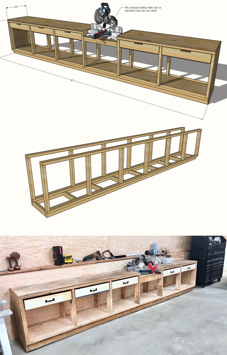 workbench with drawers easy to build workbench with drawers easy to build