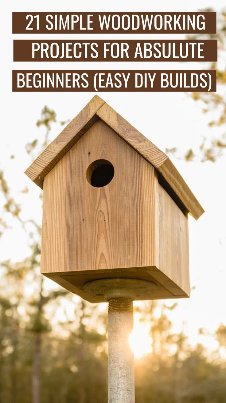 21 Simple Woodworking Projects for Absulte Beginners ( Easy Diy builds )
