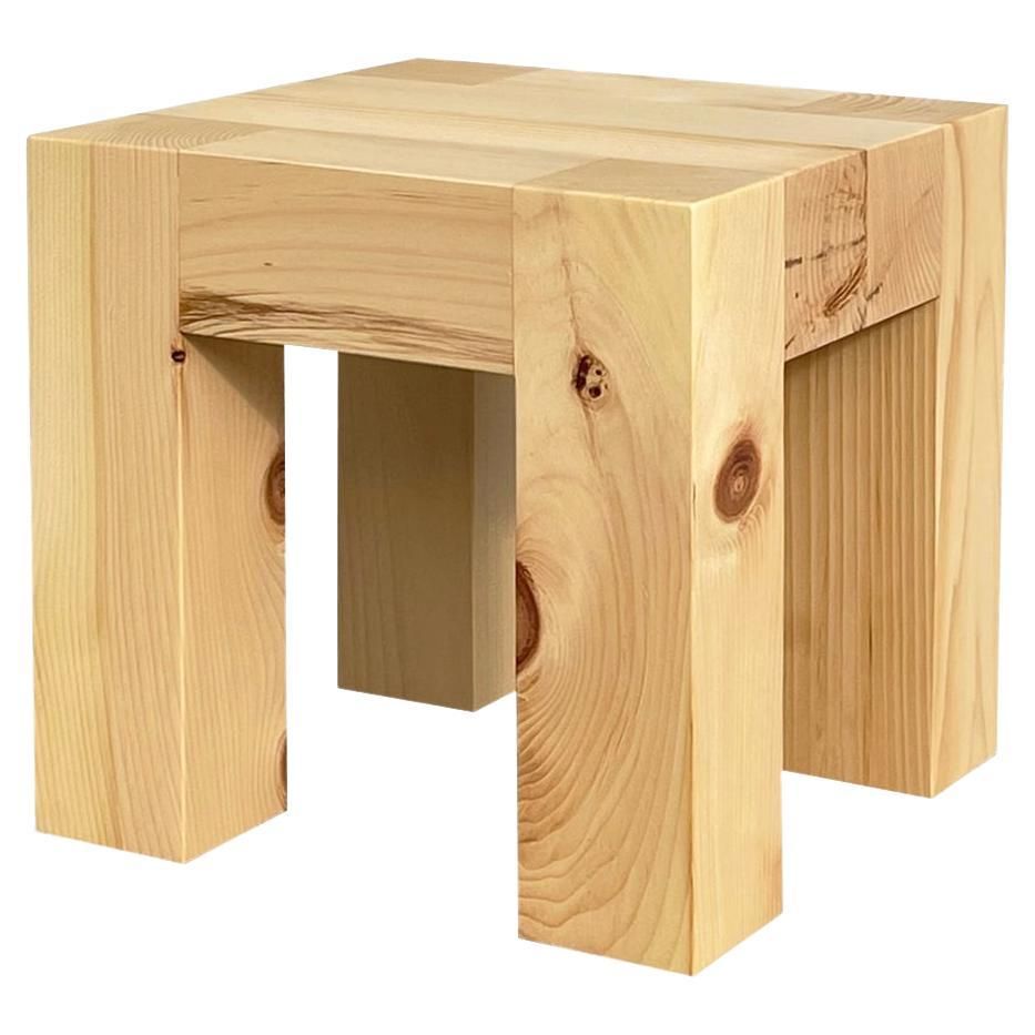 1stdibs Pine 4X4 American Side Table