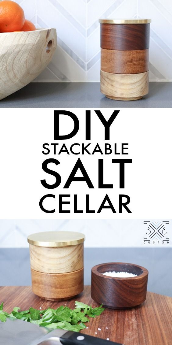 DIY Stackable Salt Cellars — 3×3 Custom