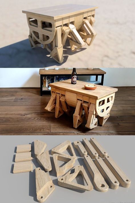 Walking Table: Combo of Clever Engineering and Nifty Design