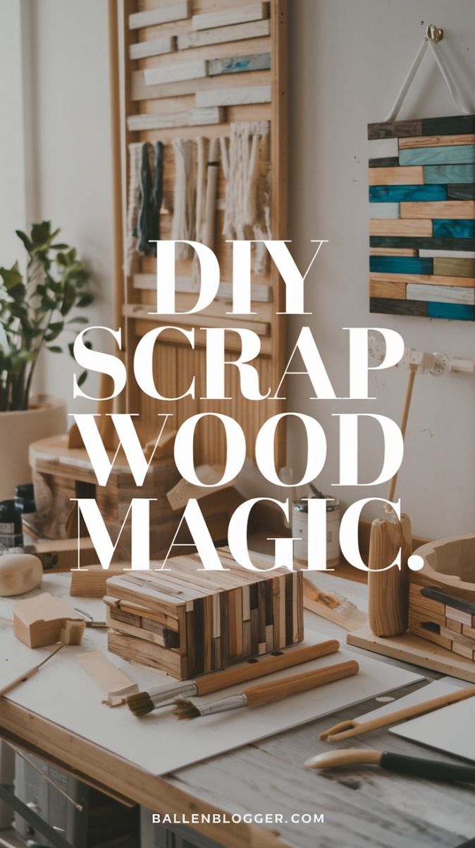 Transform Scrap Wood into Beautiful Decor📐