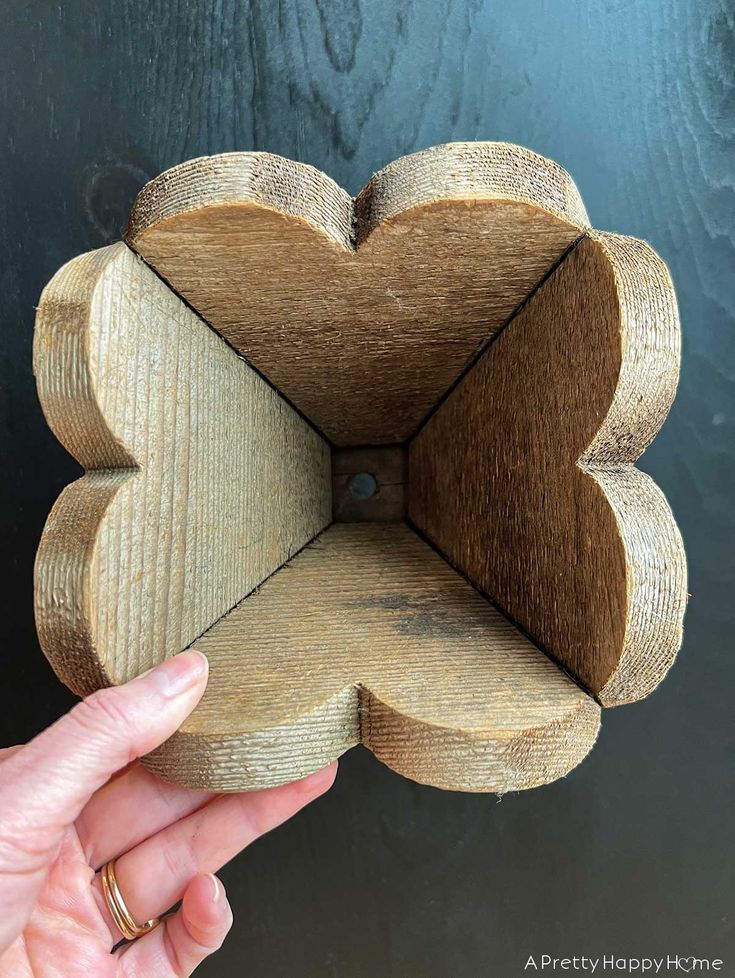 How To Make Wood Heart Planters